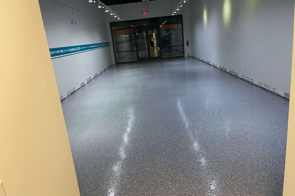 Commercial epoxy floor, metro Atlanta office building