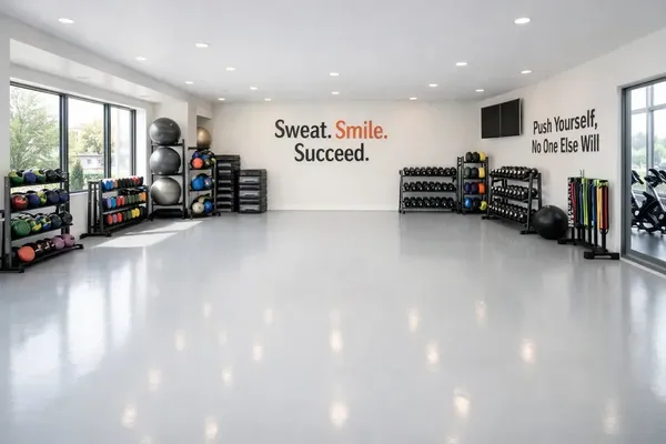 Commercial epoxy floor auto shop metro Atlanta Georgia