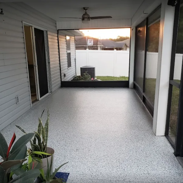 Residential custom epoxy finish, metro Atlanta